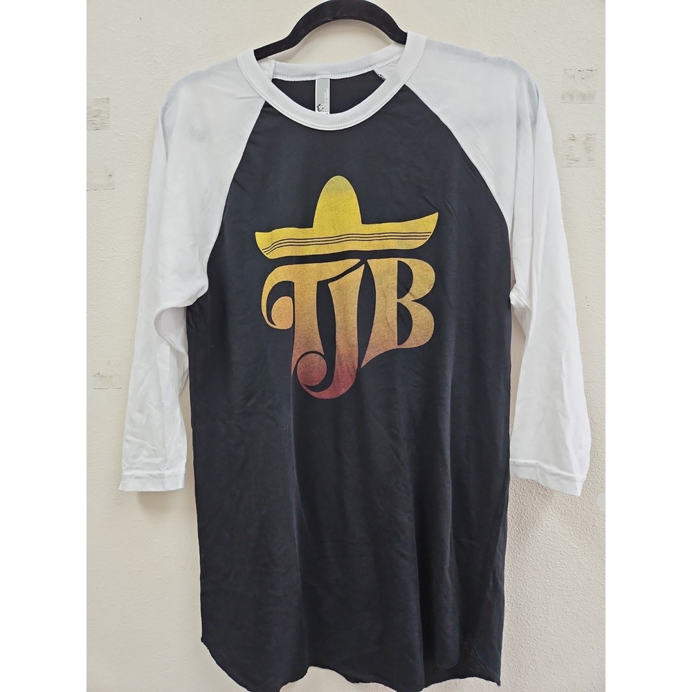 Herb Alpert's Tijuana Brass TJB Sombrero Logo Raglan T-shirt Size Medium